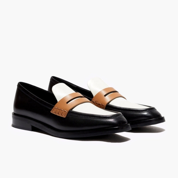 3.1 Phillip Lim Alexa Penny Loafer Black White Size 40 Size 10 - Picture 1 of 10
